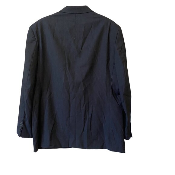 Men's Balmain Blue 2 Piece Suit Set 100% Wool Coat 46/ Pants 38 - Picture 2 of 10